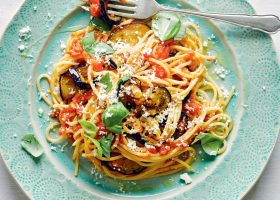 طريقة عمل اسباجيتي بالباذنجان للرجيم