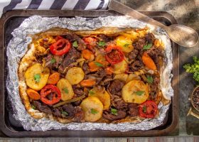 طريقة عمل ورقة اللحمة