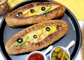 طريقة عمل تشيكن بيتزا ساندويتش