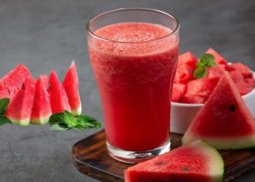 طريقة عمل عصير البطيخ بالحليب المثلج