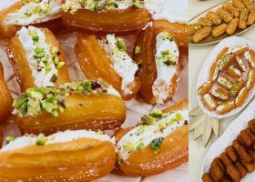 طريقة عمل بلح الشام بالكريمة