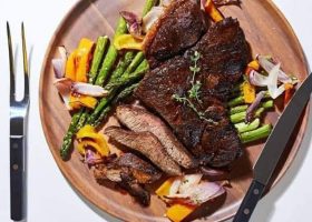 طريقة عمل ستيك لحم بالخضار