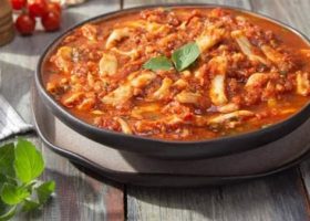 طريقة عمل طاجن السبيط والجمبرى