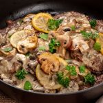 طريقة عمل بيكاتا اللحم بالمشروم