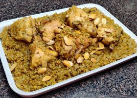 طريقة عمل الفريكة بالكريمة والدجاج