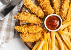 طؤيقة عمل زنجر الدجاج المقرمش الحار