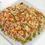 طريقة عمل أرز الحشوة باللحمة المفرومة والمكسرات