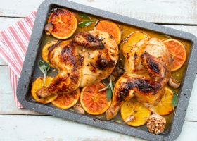 طريقة عمل دجاج بالبرتقال مع البصل