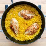 طريقة عمل أرز الزعفران والدجاج