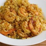 طريقة عمل ارز مقلى بالروبيان