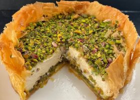 طريقة عمل تشيز كيك بقلاوة رقائق الفيلو