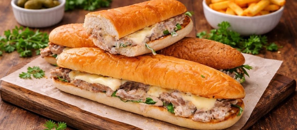 طريقة عمل ساندويش ستيك اللحم بالجبن