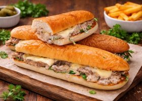 طريقة عمل ساندويش ستيك اللحم بالجبن