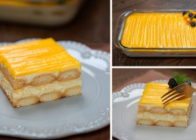 طريقة عمل طبقات المانجو و الشوكولاتة البارد