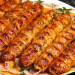 طريقة عمل كباب الدجاج مع الخضار