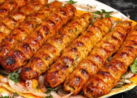 طريقة عمل كباب الدجاج مع الخضار