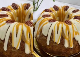 طريقة عمل كيكة القرع بالكراميل