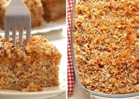 طريقة عمل كيكة الشوفان بجوز الهند