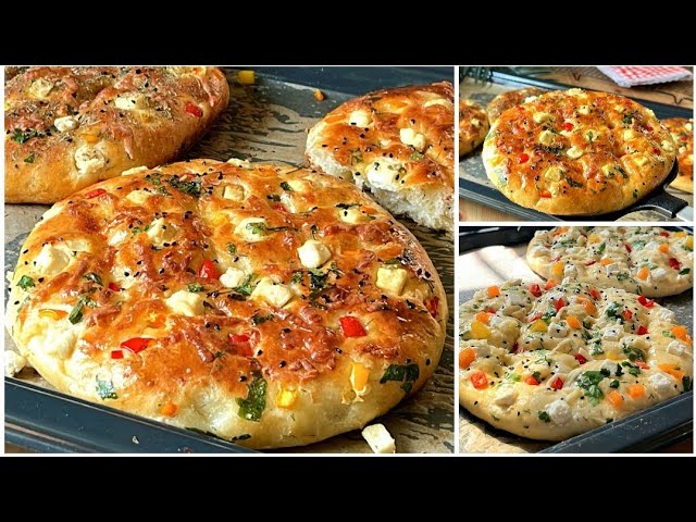 طريقة عمل خبز الفوكاشيا الإسبانية