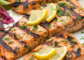 طريقة عمل سمك فيليه مشوي مع الكسكسي للرجيم