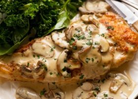 طريقة عمل اسكالوب الدجاج بالكريمة بالفرن