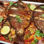 طريقة عمل سمك مشوي بالخل