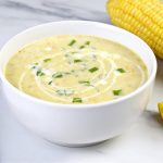 طريقة عمل شوربة الذرة بكريمة الطهي