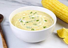 طريقة عمل شوربة الذرة بكريمة الطهي