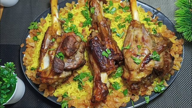 طريقة عمل المندي بالفخذ الضاني