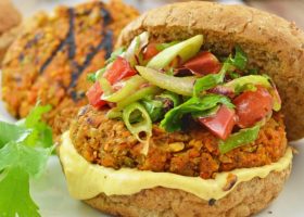 طريقة عمل برجر نباتى بالخضروات