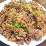 طريقة عمل بخاري لحم باللبن الزبادي والنعناع
