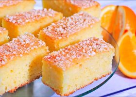 طريقة عمل نمورة البرتقال