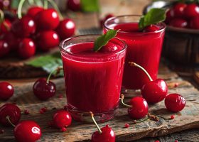 طريقة عمل عصير الكرز اللذيذ