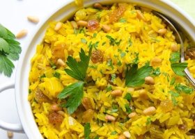 طريقة عمل أرز بسمتي بالكركم والقرفة