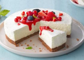 طريقة عمل تشيز كيك بالفانيليا