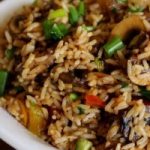 طريقة عمل أرز بالمشروم للنباتيين