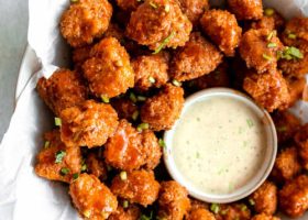 طريقة عمل بوب كورن الدجاج بالتشيدر وصوص الرانش