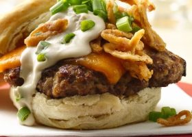 طريقة عمل برجر فرنسي بالبصل