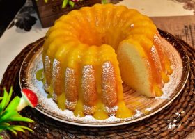 طريقة عمل كيك الحلبة و البرتقال والهيل المحمص