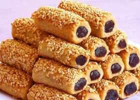 طريقة عمل اصابع البلح المقرمشة بصوص القهوة والهيل