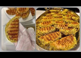 طريقة عمل فطائر القطايف المالحة بحشوة الدجاج وصوص البيستو