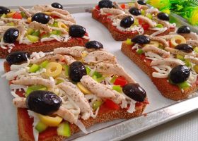 طريقة عمل بيتزا التوست الخفيفة للسحور