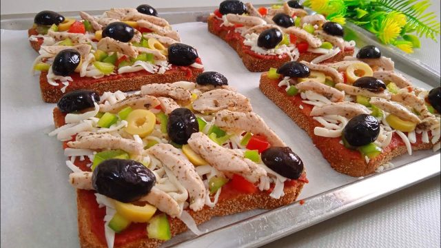 طريقة عمل بيتزا التوست الخفيفة للسحور