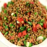 طريقة عمل سلطة العدس البني بالبصل والطماطم