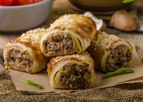 طريقة عمل رولات باللحم المفروم