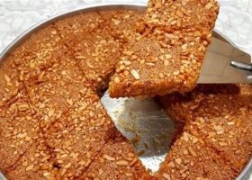 طريقة عمل الهريسة الناعمة بالعسل والفانيليا