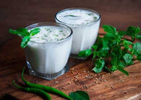 طريقة عمل لبن عيران بارد بالنعناع