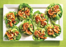 طريقة عمل لفائف الخس بحشوة الفول الاخضر والكريمة اللبنة