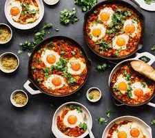 طريقة عمل بيض بالكزبرة للفطور