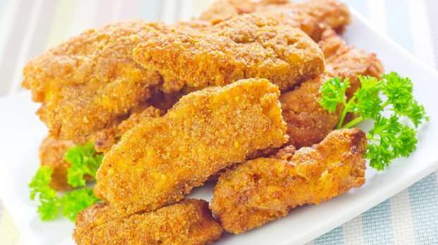 طريقة عمل بانيه الدجاج المقرمش